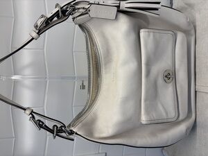Coach Legacy Courtenay Leather Hobo Shoulder Bag - White